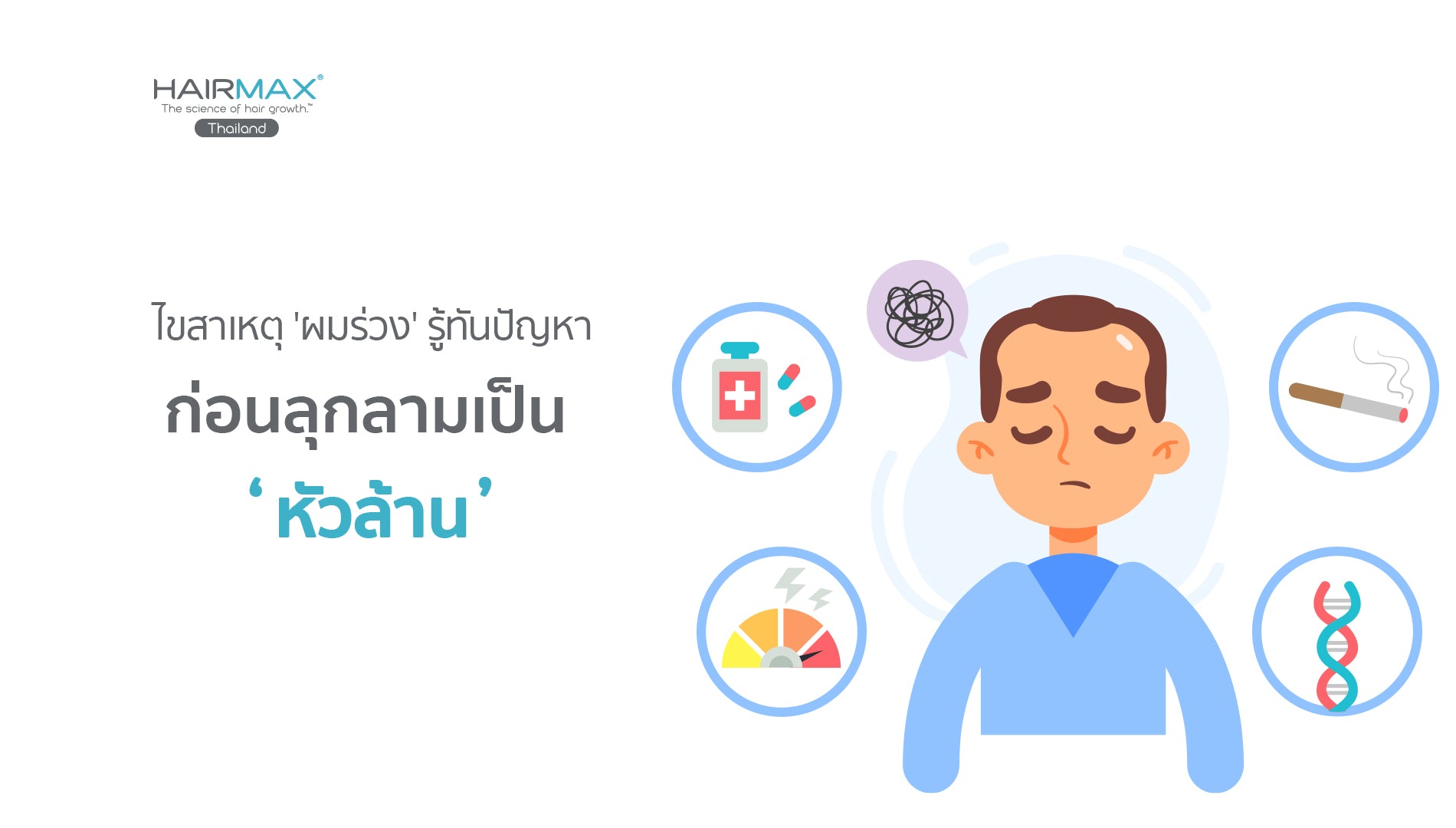 ไขสาเหตุ’ผมร่วง’ รู้ทันปัญหา ก่อนลุกลามเป็น ‘หัวล้าน’